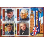 Stamps Winston Churchil   Set 8 sheets
