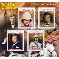 Stamps Cinema Young Winston Set 8 sheets