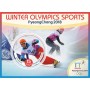 Stamps Olympic Games in PyeongChang 2018 Figure Skating Hockey Freestyle Snowboard Set 8 sheets