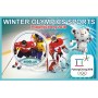 Stamps Olympic Games in PyeongChang 2018 Skating Hockey Ski rase Biathlon Set 8 sheets