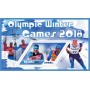 Stamps Olympic Games in PyeongChang 2018 Ski rase Set 8 sheets