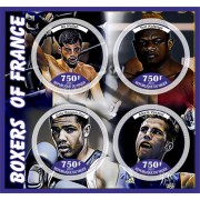 Stamps Sport Boxing of France Set 8 sheets