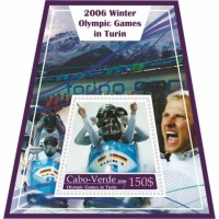 Stamps Winter Olympic Games in Turin 2006 Luge