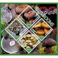 Stamps Mushrooms Set 8 sheets