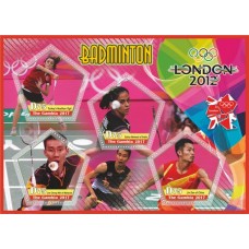 Stamps Olympic Games in London 2012 Badminton Set 8 sheets