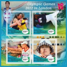 Stamps Olympic Games in London 2012 Gymmastics Archery Basketball Set 8 sheets