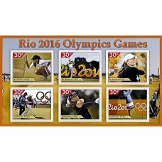 Stamps Olympic Games in Rio 2016 golf